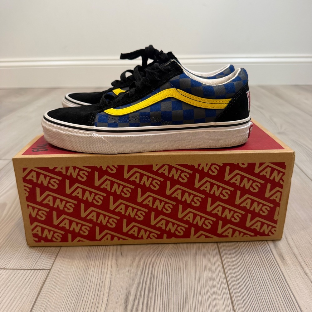 Vans Old Skool Mismatched Checkerboard Multi Color Skate Sneakers Men 5.5 WMN 7